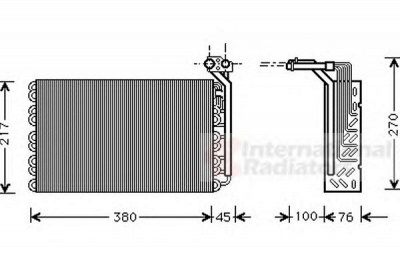 VAN WEZEL 4000v010 -  Испаритель, кондиционер
